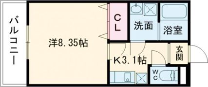 カーサフェリーチェの間取り画像