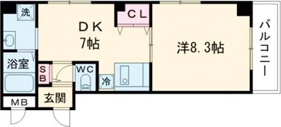 pista中山手通の間取り画像