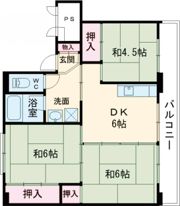 ビレッジハウス千丁2号棟の間取り画像