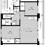 ビレッジハウス三橋1号棟の間取り画像