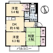 シャイニング テル B棟の間取り画像