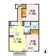 クローバーヒルズ Bの間取り画像