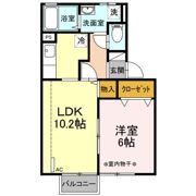 プチ・ヴィラージュ Dの間取り画像