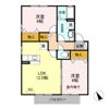 ボンヌシャンス Bの間取り画像