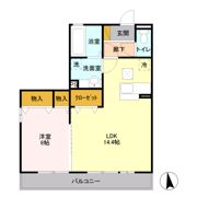 ロータス フローラ Bの間取り画像