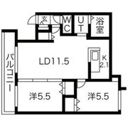 ブランシャール南郷通12の間取り画像