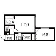 EATON RESIDENCE中の島の間取り画像