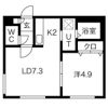 クラリス二十四軒の間取り画像