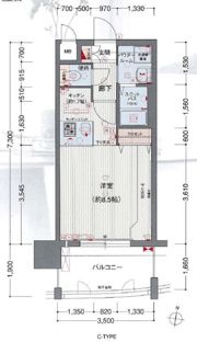 プレサンス名古屋駅前ヴェルロードの間取り画像