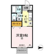 アベニューハタダⅢの間取り画像
