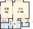 グランディール新開の間取り画像