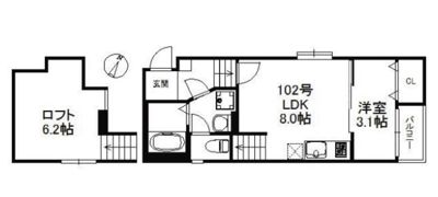 メゾン南福岡の間取り画像