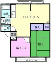 ロイヤルヒルズ Ⅲ棟の間取り画像