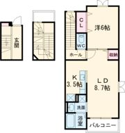 プレシャス蔵上Ⅱの間取り画像