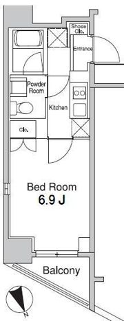 プラウドフラット蒲田Ⅱの間取り画像