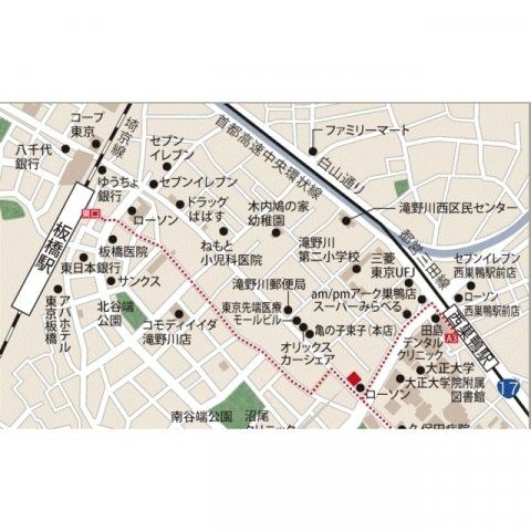 近くに施設あり