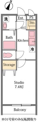 ZERO六反町Sta.の間取り画像