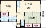 アミティやまとBの間取り画像