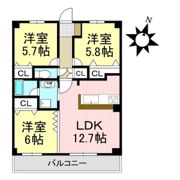 タウンコートの間取り画像