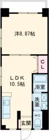 ベルメゾン大塔の間取り画像