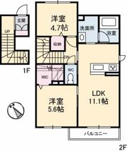 シャーメゾン杢 01の間取り画像