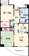 サンヴァレンティアの間取り画像