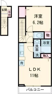 エモアメゾンの間取り画像
