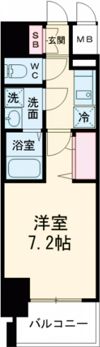 プレサンス三宮ポルトの間取り画像