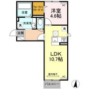 Dーroom三沢下久保 Aの間取り画像