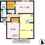 ロータスコート百々西の間取り画像