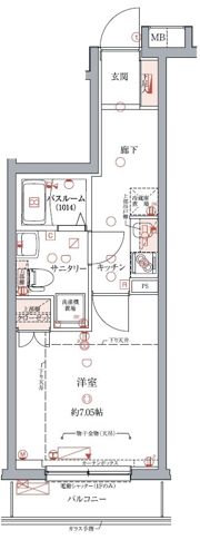 クレヴィスタ門前仲町の間取り画像