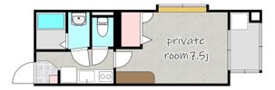 フレア鴨池の間取り画像