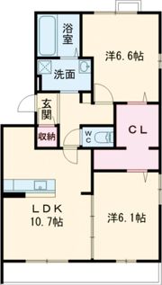Side Three A棟の間取り画像