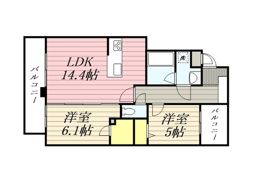 弥生なつめビルの間取り画像