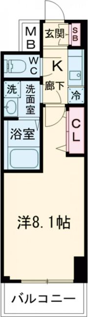 レジデンス神戸ヴェルノの間取り画像