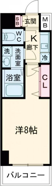 レジデンス神戸ヴェルノの間取り画像