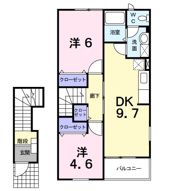 ドルチェヴィ－タAの間取り画像