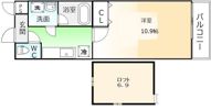 フジパレス津久野Ⅱ番館の間取り画像