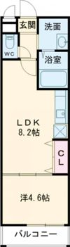 フジパレス石津川ノースの間取り画像