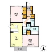 アクアパーム Cの間取り画像