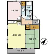 ロイヤルビュー太田 Aの間取り画像