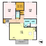 ファミィール Bの間取り画像