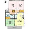 ヴィルヌーブ井原の間取り画像