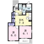 アンジュ．Kの間取り画像