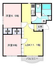 ピュアライフ結城 A棟の間取り画像