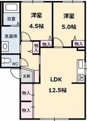 ディアス宮尾の間取り画像