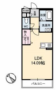 セピアディアコート A棟の間取り画像