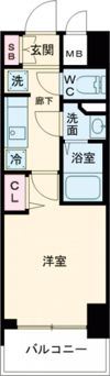 プレサンス THE 神戸の間取り画像