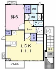ジュネスAの間取り画像