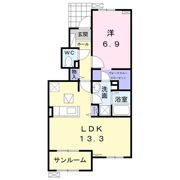 プリムローズⅡの間取り画像